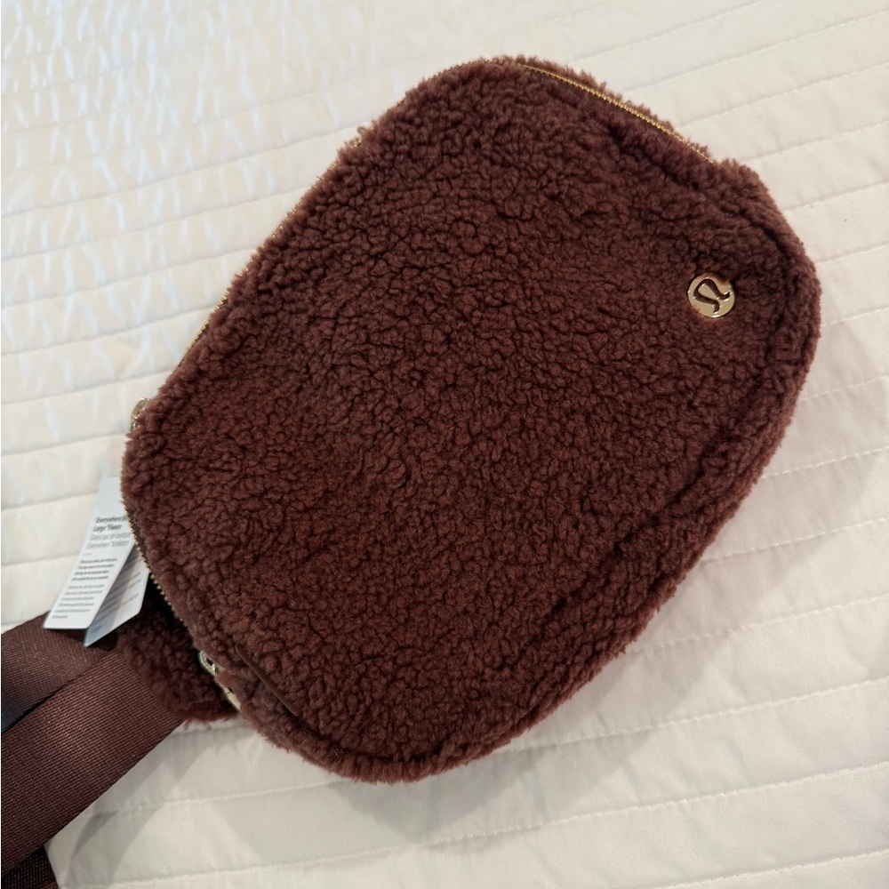 Lululemon Athletica Brown Sherpa Crossbody Bag